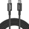 New Nylon USB-C to USB-C 100W Cable (10 ft) L4 Black