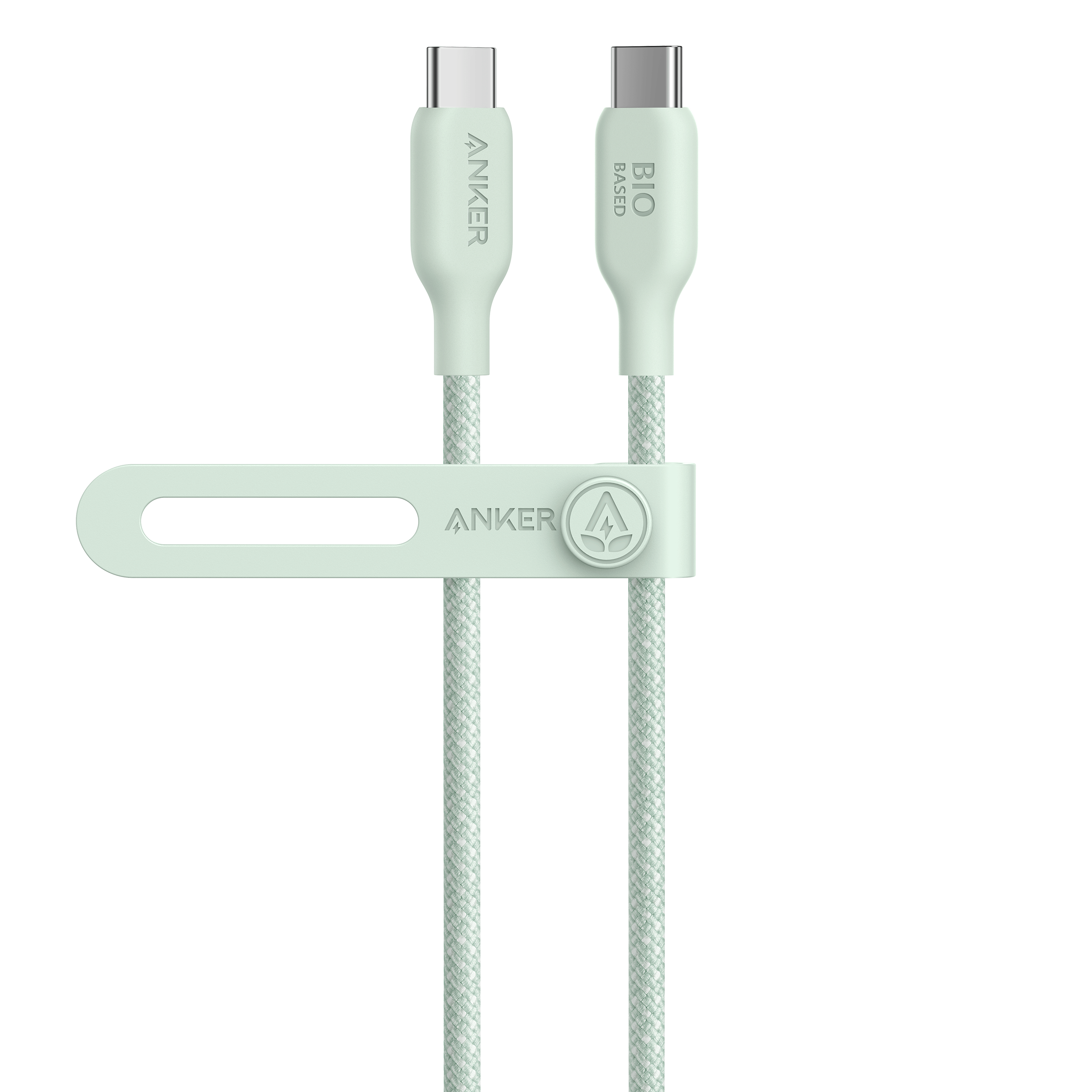 Anker 543 USB-C to USB-C Cable (Bio-Braided) S4 3 ft / Buds Green