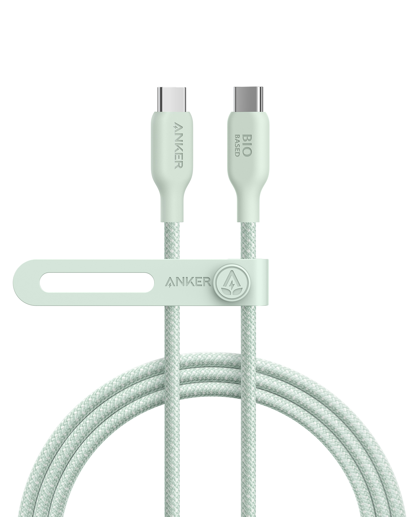 Anker 543 USB-C to USB-C Cable (Bio-Braided) S4 6 ft / Buds Green