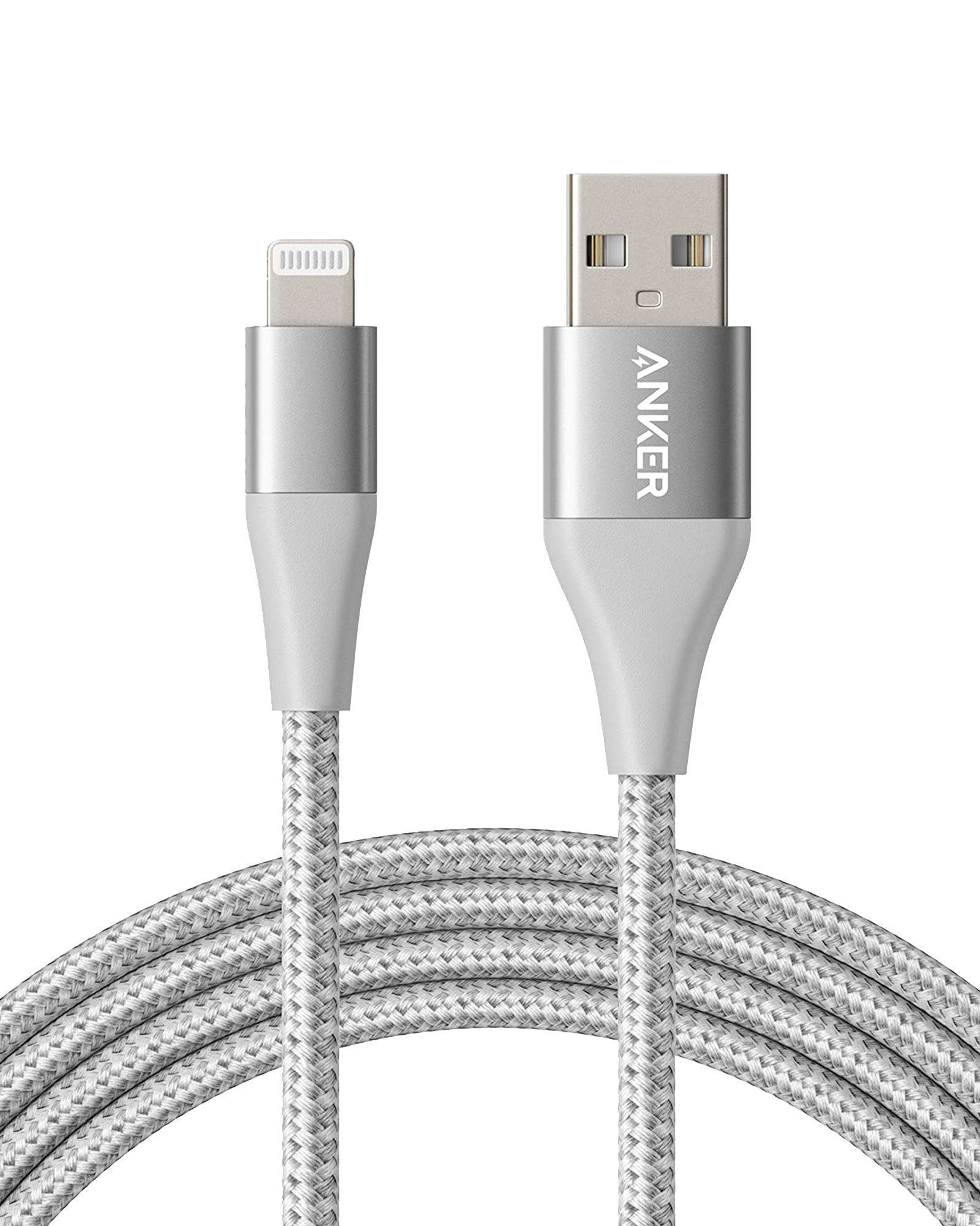 Anker 551 USB-A to Lightning Cable (3 ft / 6 ft / 10 ft) V0 Silver / 6ft
