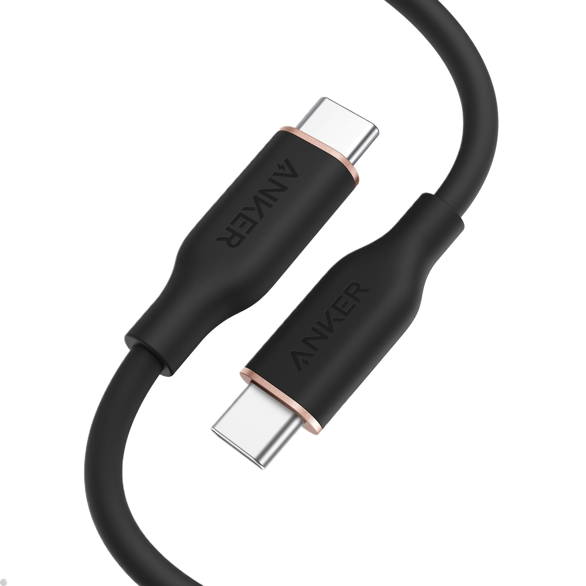 Anker 643 USB-C to USB-C Cable (Flow, Silicone) C0 3ft / 240W / Midnight Black