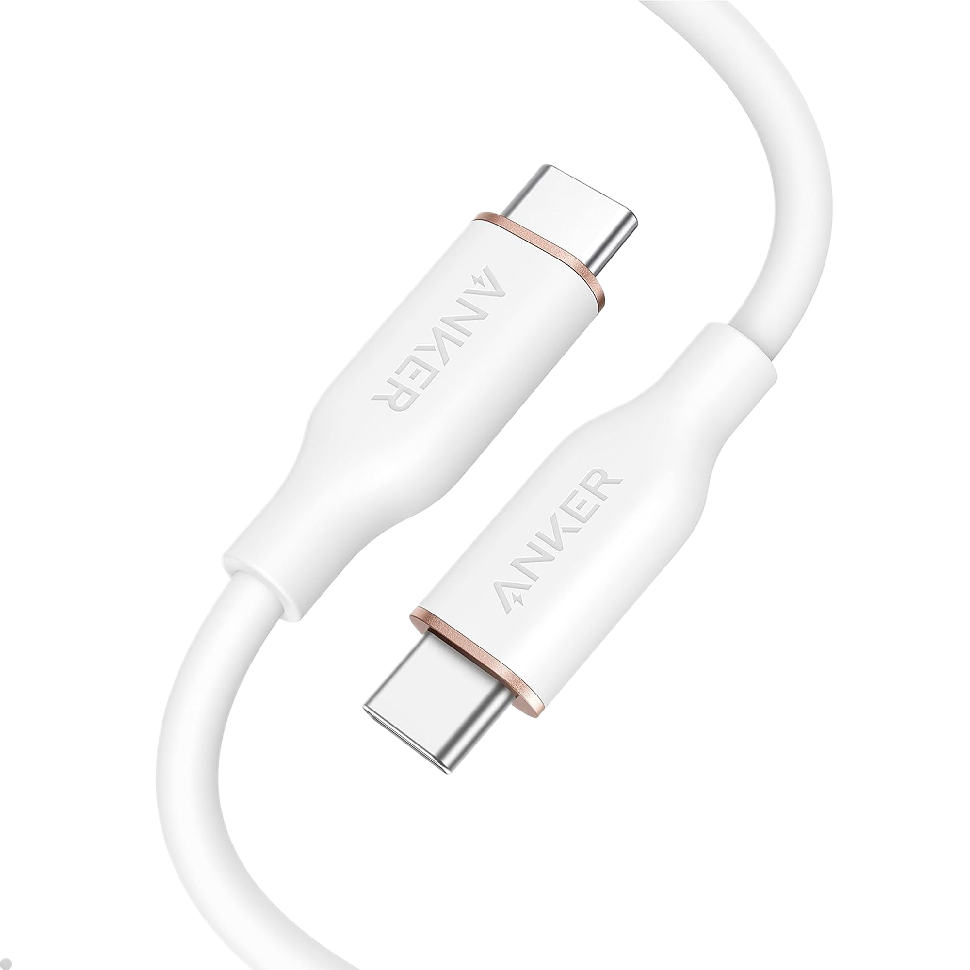 Anker 643 USB-C to USB-C Cable (Flow, Silicone) C0 3ft / 240W / Cloud White