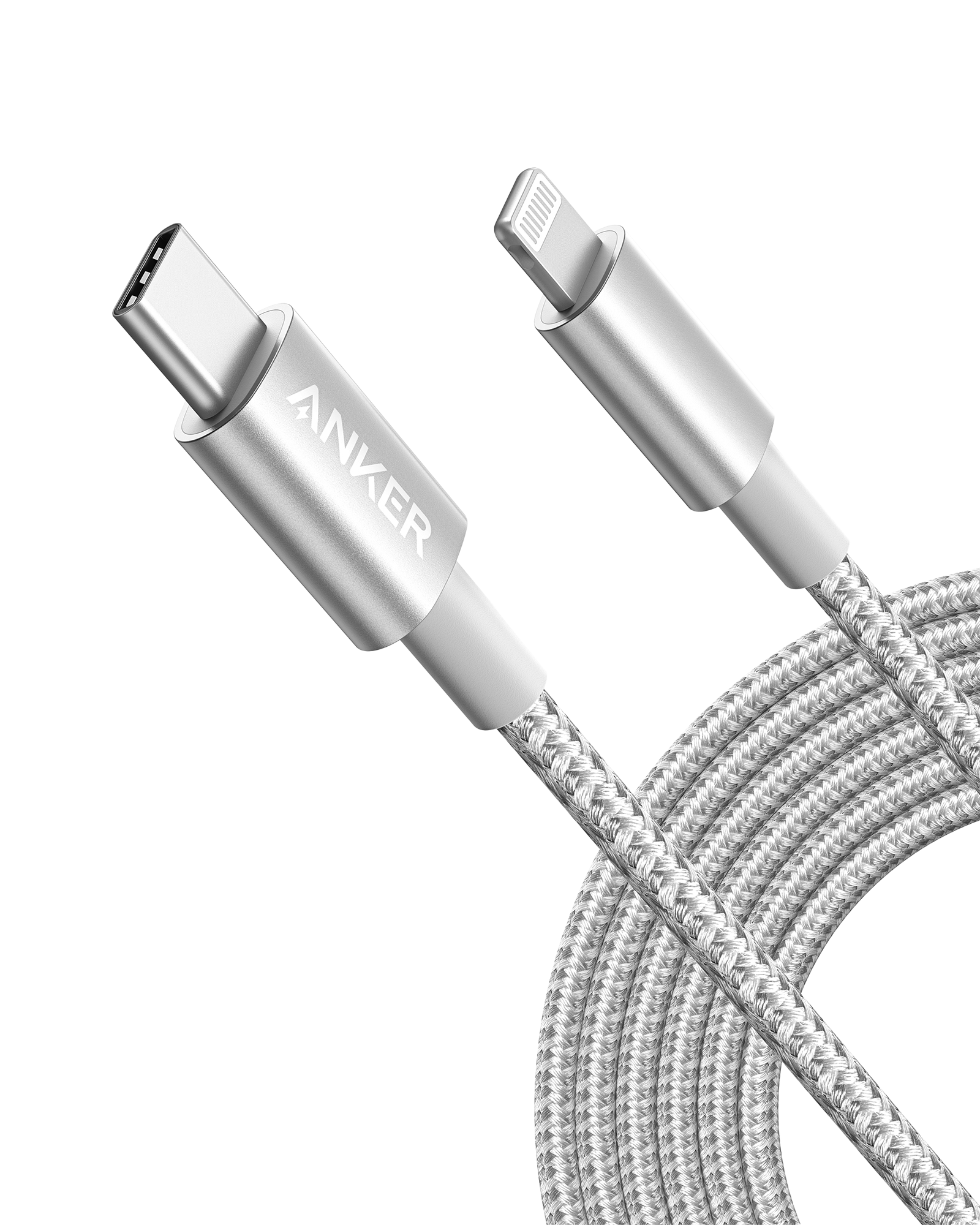 Anker 331 USB-C to Lightning Cable Q3 Silver / 10ft