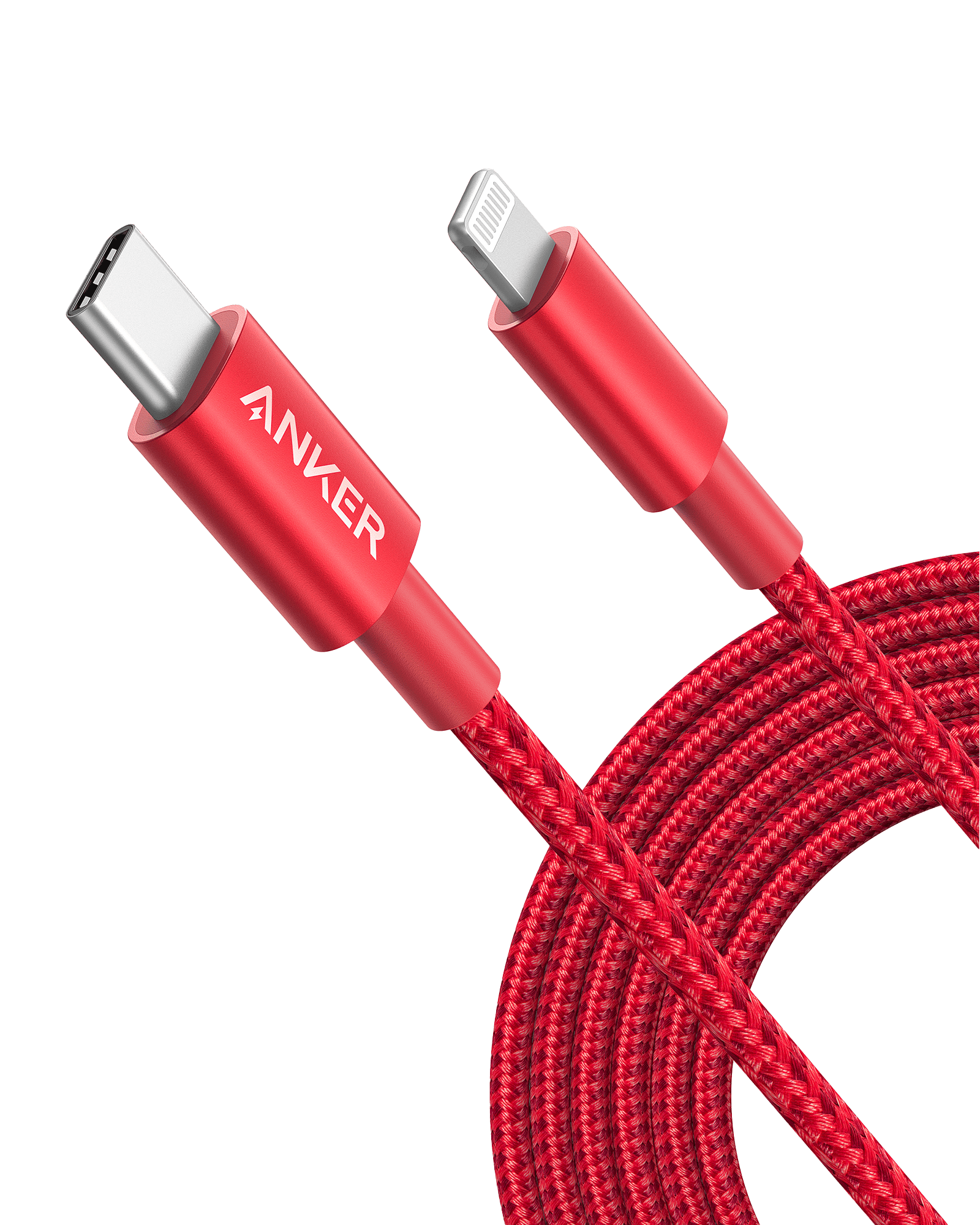 Anker 331 USB-C to Lightning Cable Q3 Red / 10ft