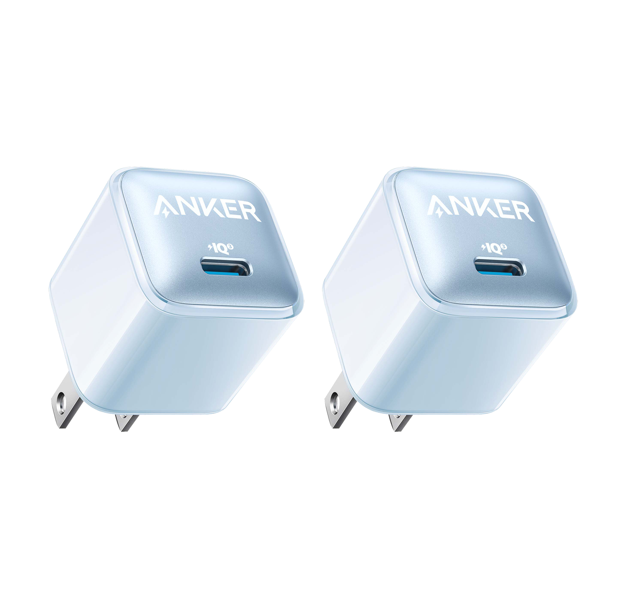 Anker Nano Pro Charger (20W) 2-Pack C0 Glacier Blue