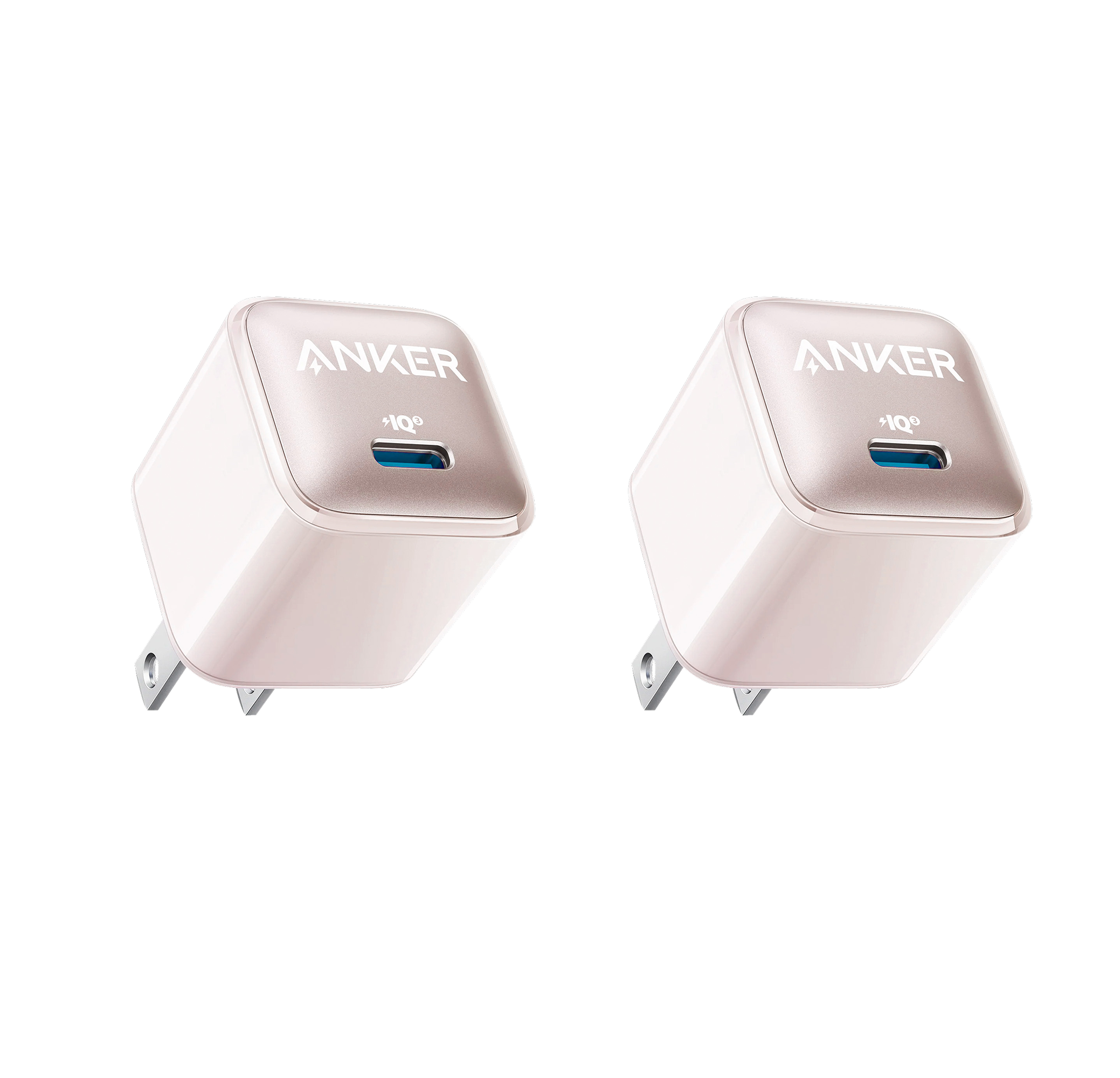 Anker Nano Pro Charger (20W) 2-Pack C0 Powder Pink