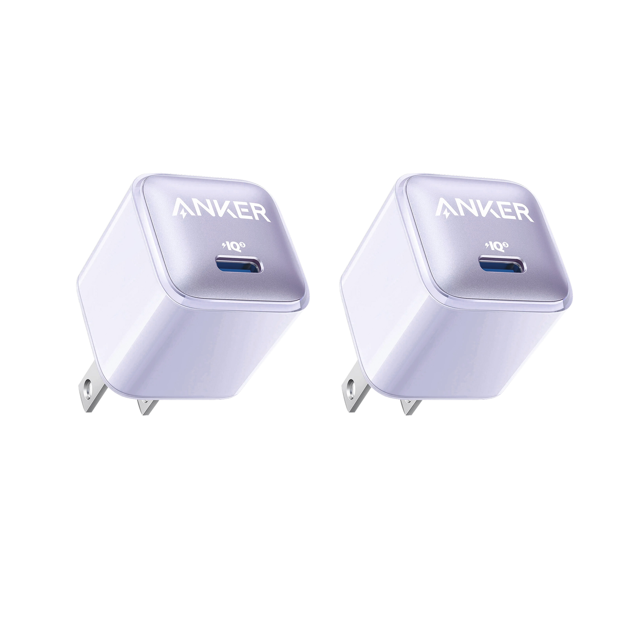 Anker Nano Pro Charger (20W) 2-Pack C0 Cool Lavender