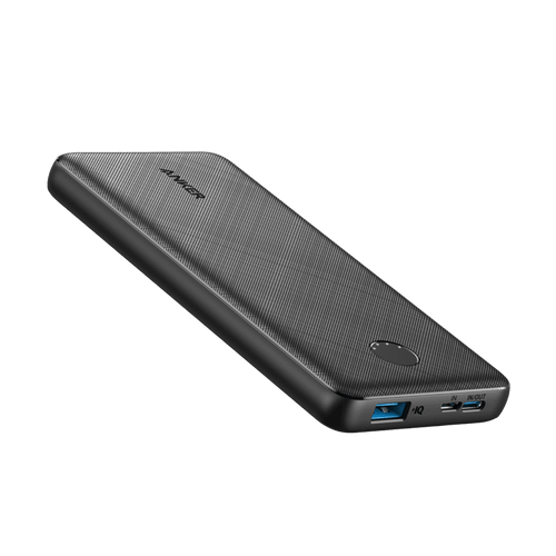 Anker slim portable power bank with USB ports for fast charging